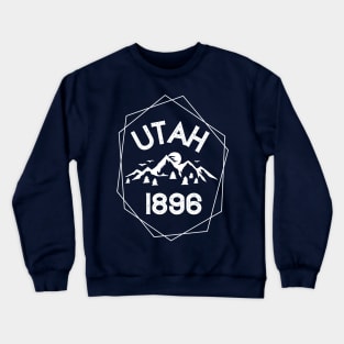 Utah 1896 Mountains Crewneck Sweatshirt